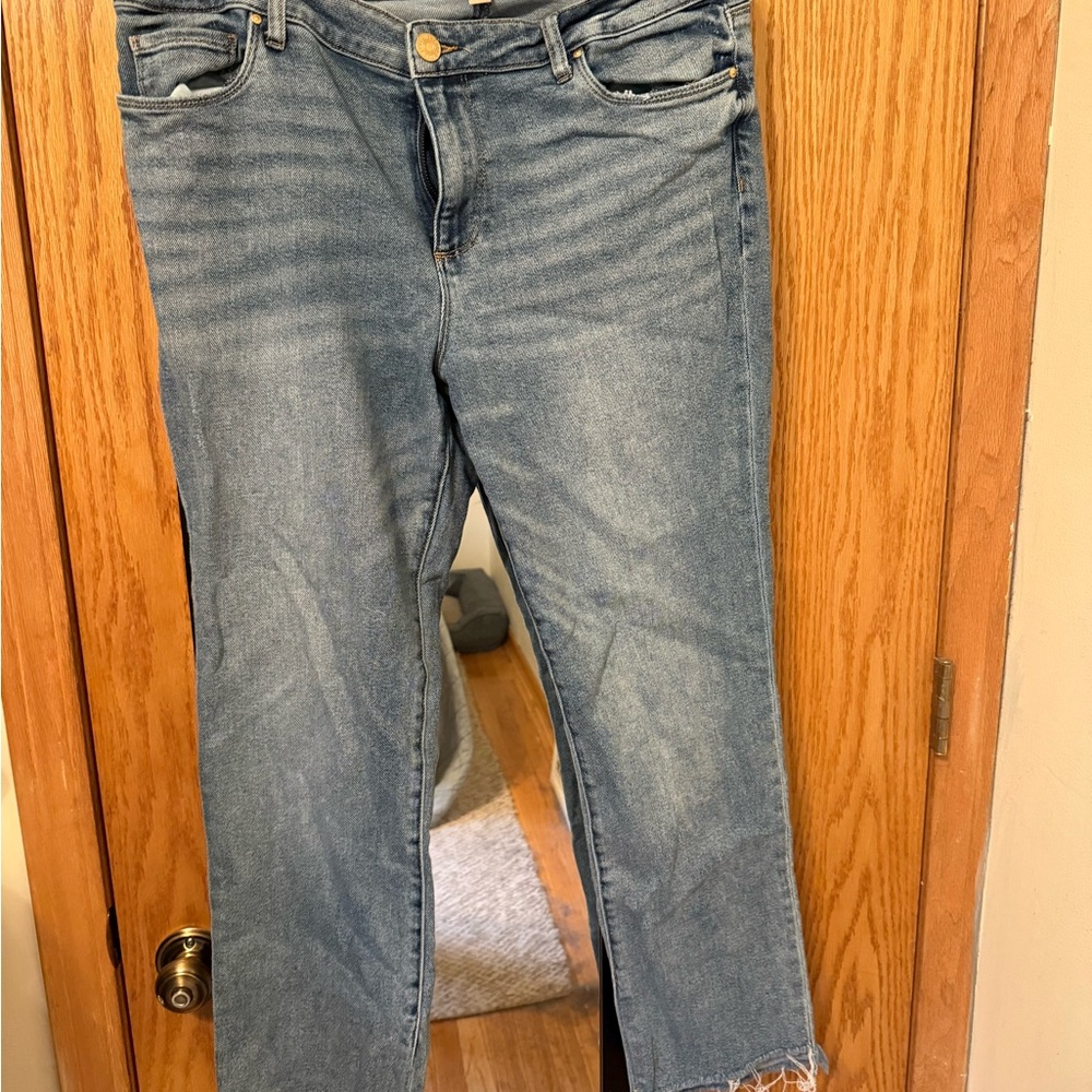 Kut from the Kloth Blue Reese Ankle Straight Leg Jeans